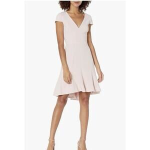 NWT Dress‎ The Population Womens Bettie Cocktail Dress Medium High/Low Hem Pink